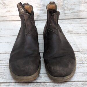 Blundstone Brown Leather Slip On Chelsea Boots Size AU 7.5